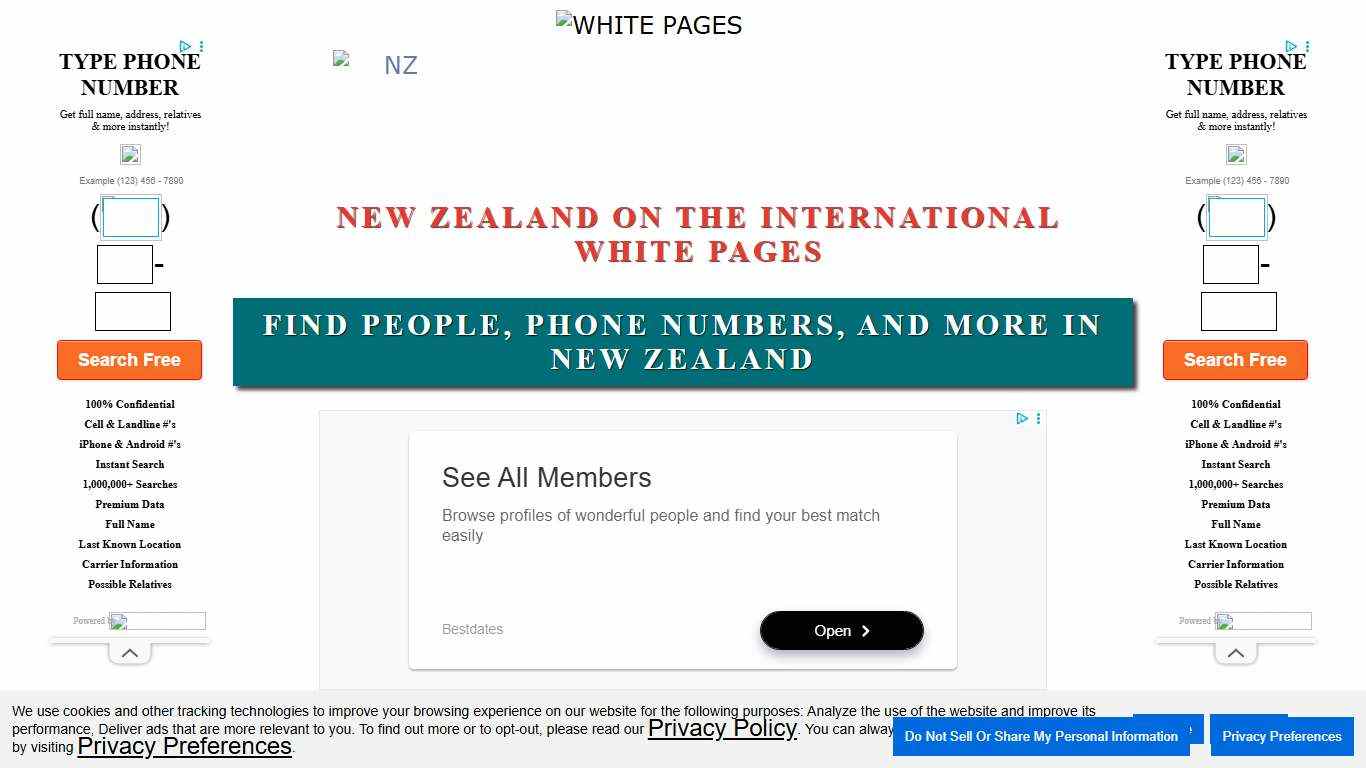NZ White Pages - Find people, phone numbers, information